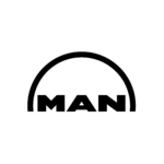 man logo logo black and white